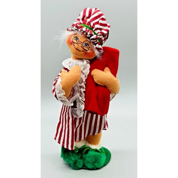 Annalee Mr Mrs Santa Claus Night Clothes Hot Water Bottle Blanket 12 inch 2006 - Picture 8 of 13